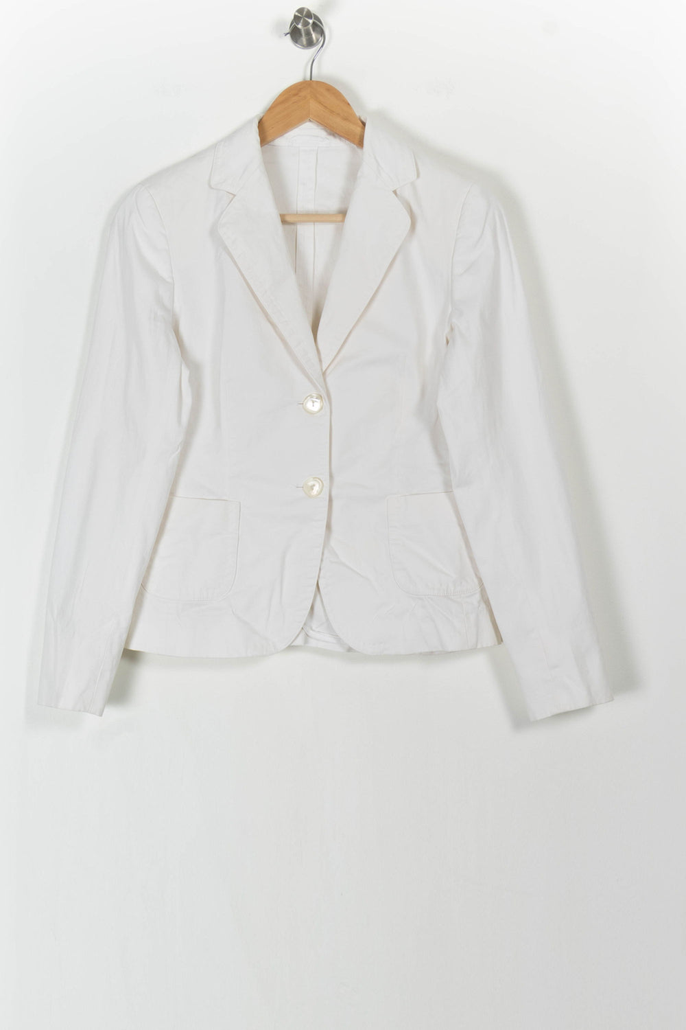 Blazer Blanc - Taille XL/42 de la marque Max Mara | PARAD72416 - Vendu par Paradigme - Image 2