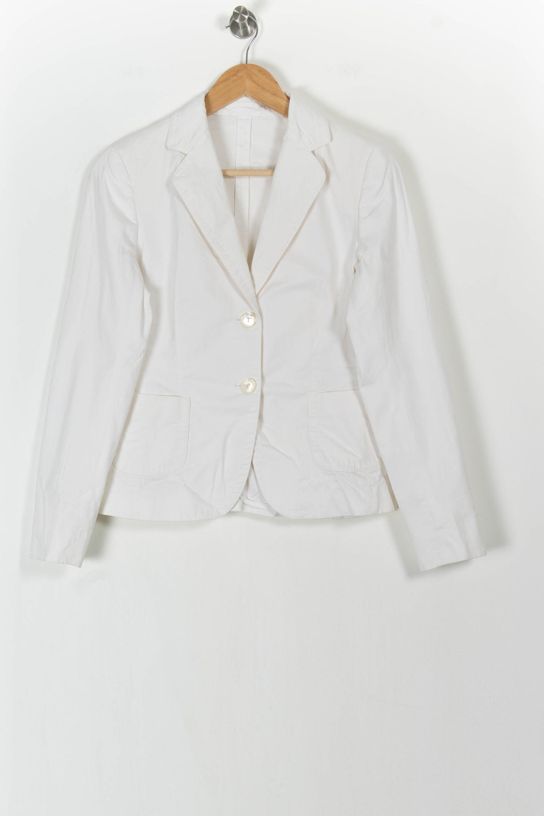 Blazer Blanc - Taille XL/42 de la marque Max Mara | PARAD72416 - Vendu par Paradigme - Image 2