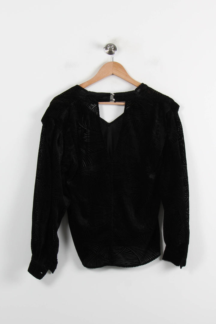 Blouse Noire - Taille S/36 de la marque IKKS | PARAD72418 - Vendu par Paradigme - Image 4