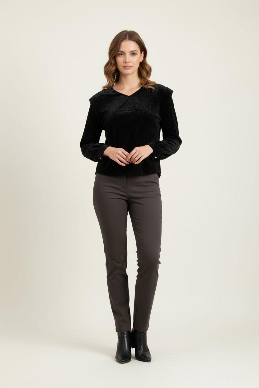 Blouse Noire - Taille S/36 de la marque IKKS | PARAD72418 - Vendu par Paradigme - Image 1