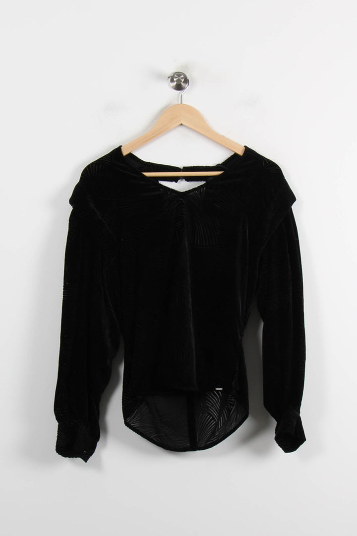 Blouse Noire - Taille S/36 de la marque IKKS | PARAD72419 - Vendu par Paradigme - Image 4