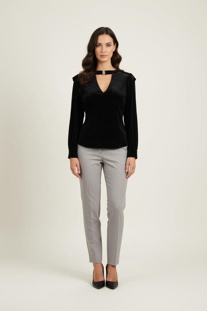 Blouse Noire - Taille S/36 de la marque IKKS | PARAD72419 - Vendu par Paradigme - Image 1