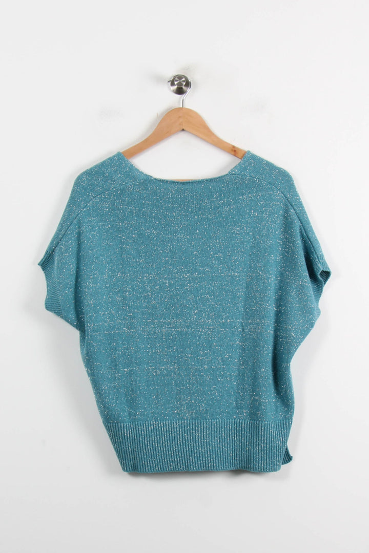 Pull Bleu - Taille M/38 de la marque La Fée Maraboutée | PARAD72420 - Vendu par Paradigme - Image 4