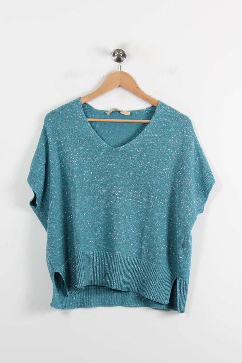 Pull Bleu - Taille M/38 de la marque La Fée Maraboutée | PARAD72420 - Vendu par Paradigme - Image 2