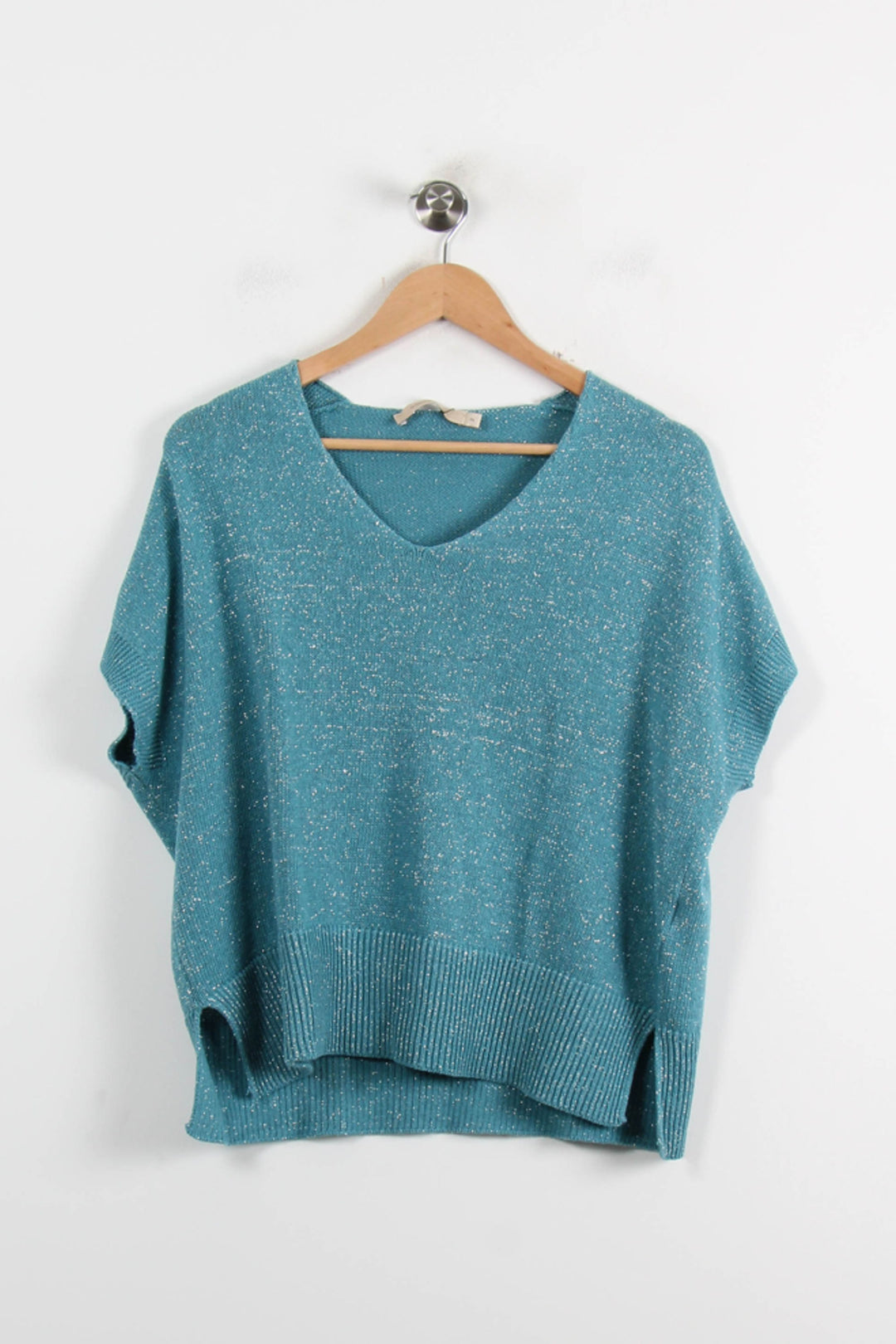 Pull Bleu - Taille M/38 de la marque La Fée Maraboutée | PARAD72420 - Vendu par Paradigme - Image 2