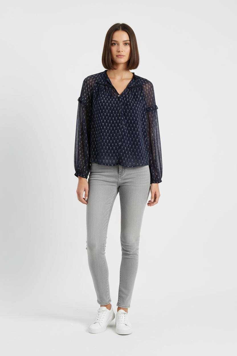 Blouse Bleue - Taille XS/34 de la marque One Step | PARAD72425 - Vendu par Paradigme - Image 1