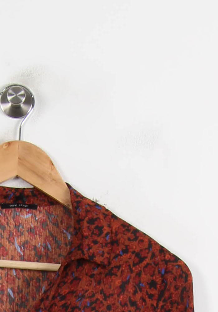 Chemise Rouge et Noire - Taille S/36 de la marque One Step | PARAD72427 - Vendu par Paradigme - Image 3