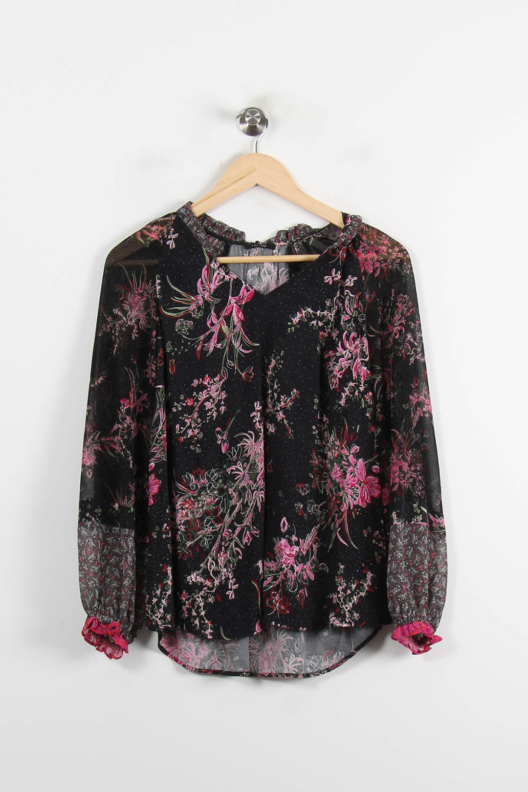 Blouse Noire et Rose - Taille XS/34 de la marque One Step | PARAD72428 - Vendu par Paradigme - Image 4