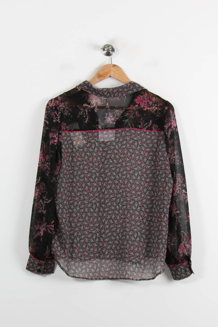 Chemise Noire et Rose - Taille M/38 de la marque One Step | PARAD72429 - Vendu par Paradigme - Image 4