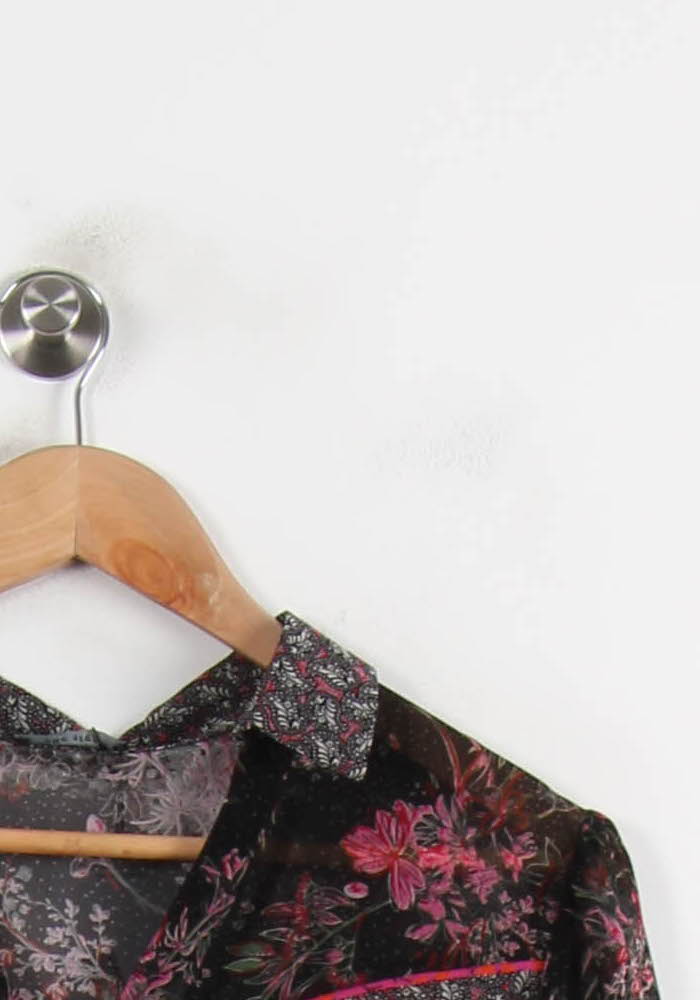 Chemise Noire et Rose - Taille M/38 de la marque One Step | PARAD72429 - Vendu par Paradigme - Image 3