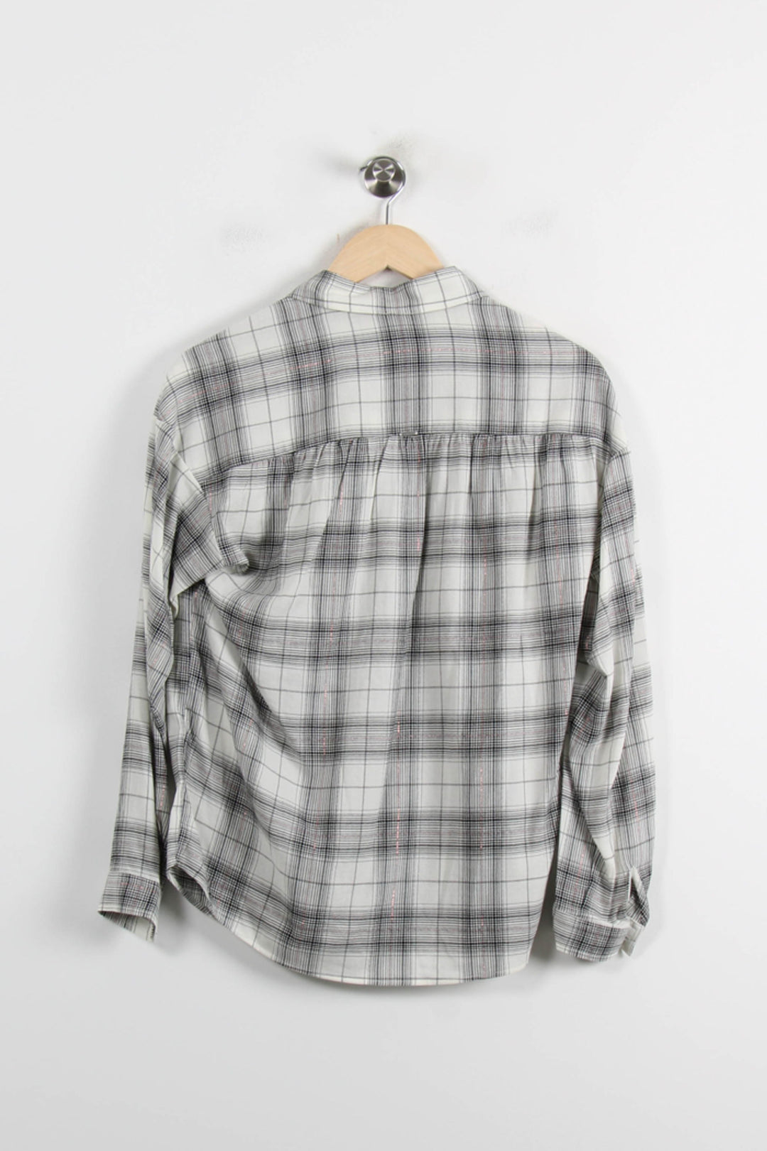 Chemise à Carreaux Blanche et Noire - Taille XS/34 de la marque IKKS | PARAD72431 - Vendu par Paradigme - Image 4