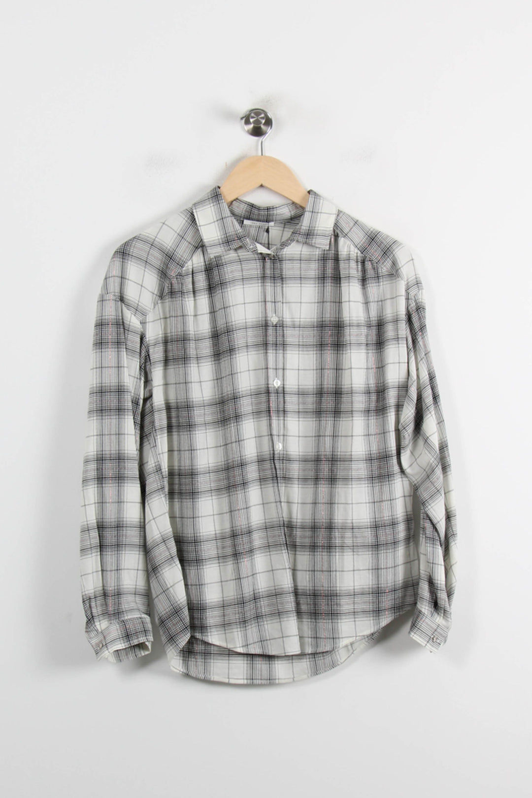 Chemise à Carreaux Blanche et Noire - Taille XS/34 de la marque IKKS | PARAD72431 - Vendu par Paradigme - Image 2