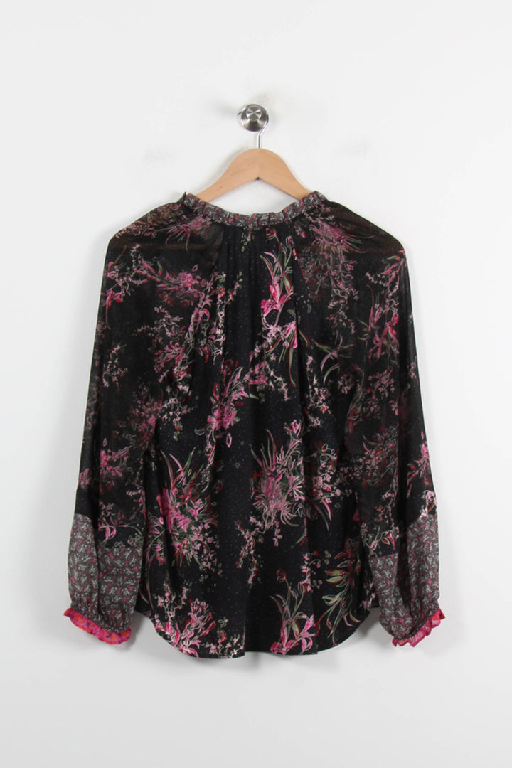 Blouse Noire et Rose - Taille S/36 de la marque One Step | PARAD72437 - Vendu par Paradigme - Image 4