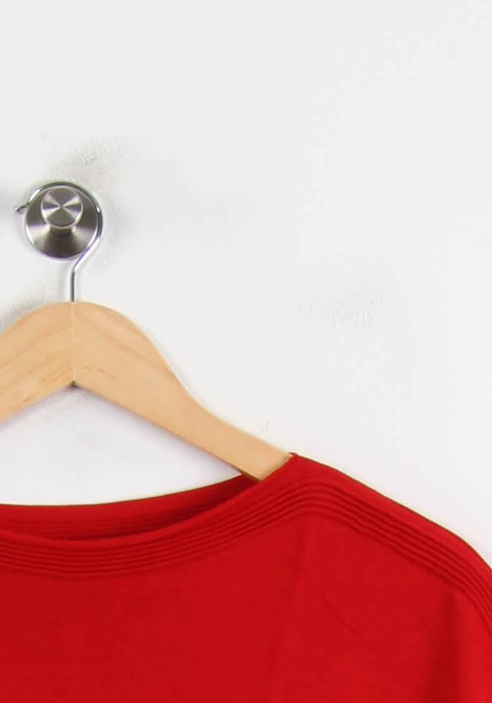 Pull Rouge - Taille M/38 de la marque La Fée Maraboutée | PARAD72439 - Vendu par Paradigme - Image 3