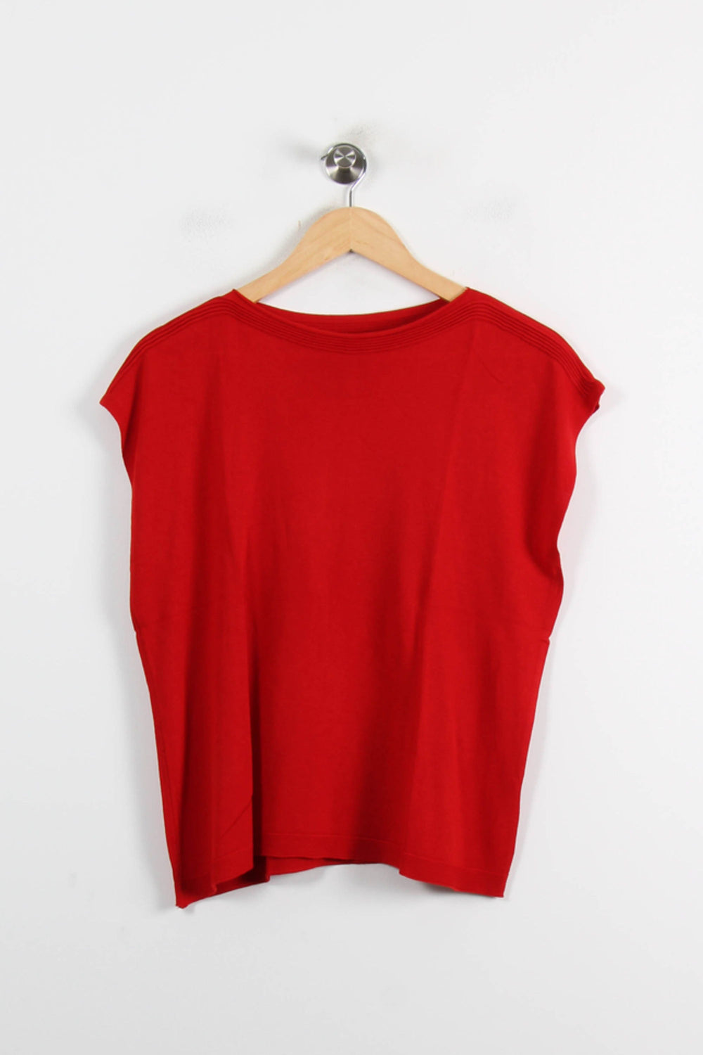Pull Rouge - Taille M/38 de la marque La Fée Maraboutée | PARAD72439 - Vendu par Paradigme - Image 2