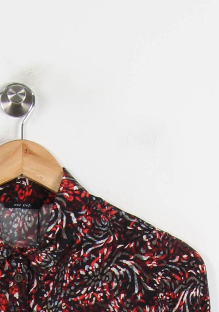 Chemise Rouge et Noire - Taille S/36 de la marque One Step | PARAD72440 - Vendu par Paradigme - Image 3