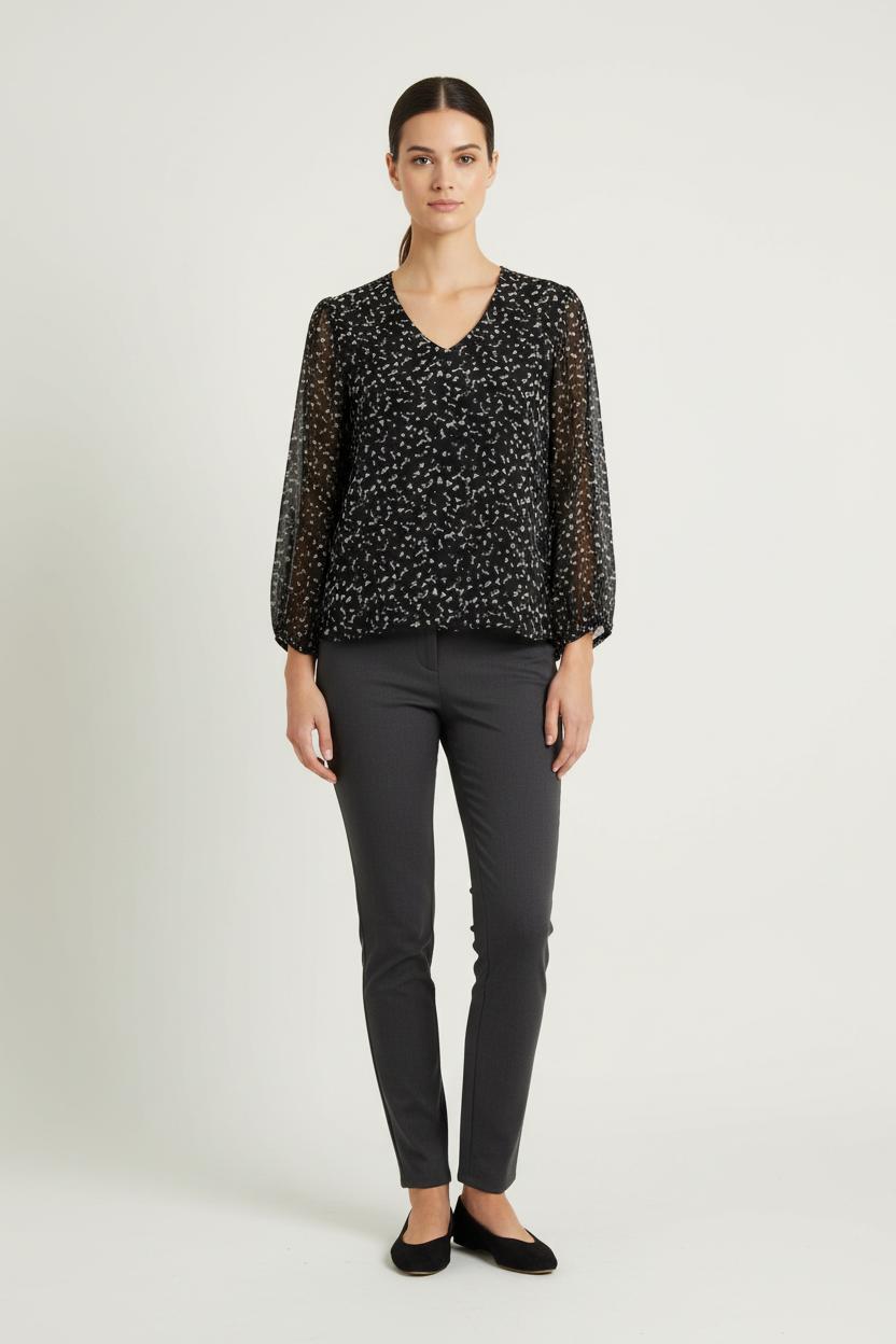 Blouse Noire et Blanche - Taille XS/34 de la marque One Step | PARAD72444 - Vendu par Paradigme - Image 1