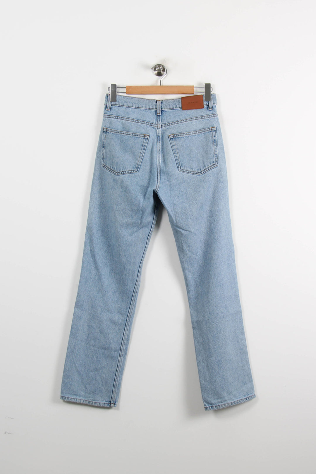 Jean Droit Bleu Clair - Taille S/36 de la marque Sandro | PARAD72447 - Vendu par Paradigme - Image 4