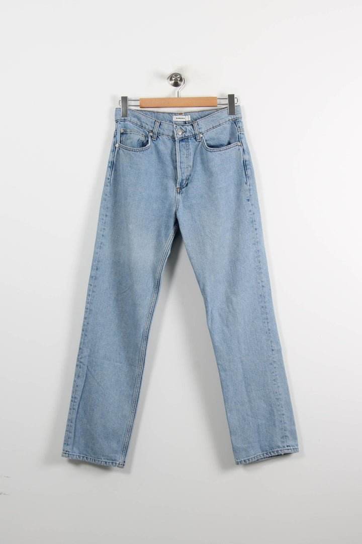 Jean Droit Bleu Clair - Taille S/36 de la marque Sandro | PARAD72447 - Vendu par Paradigme - Image 2