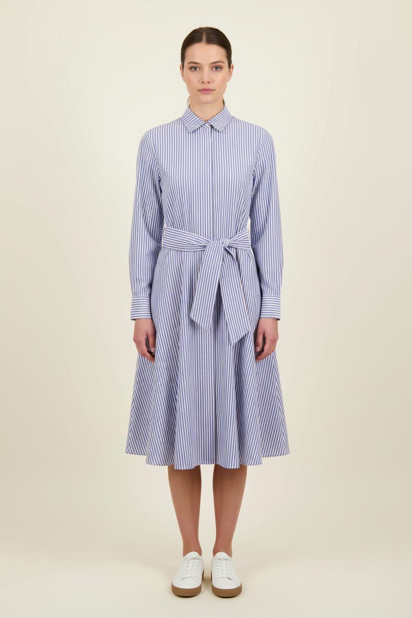 Robe Chemise Bleu et Blanc - Taille S/36 de la marque Claudie Pierlot | PARAD72451 - Vendu par Paradigme - Image 1