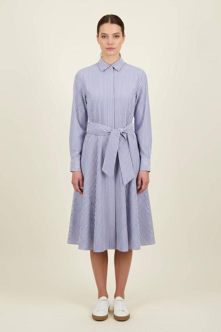 Robe Chemise Bleu et Blanc - Taille S/36 de la marque Claudie Pierlot | PARAD72451 - Vendu par Paradigme - Image 1