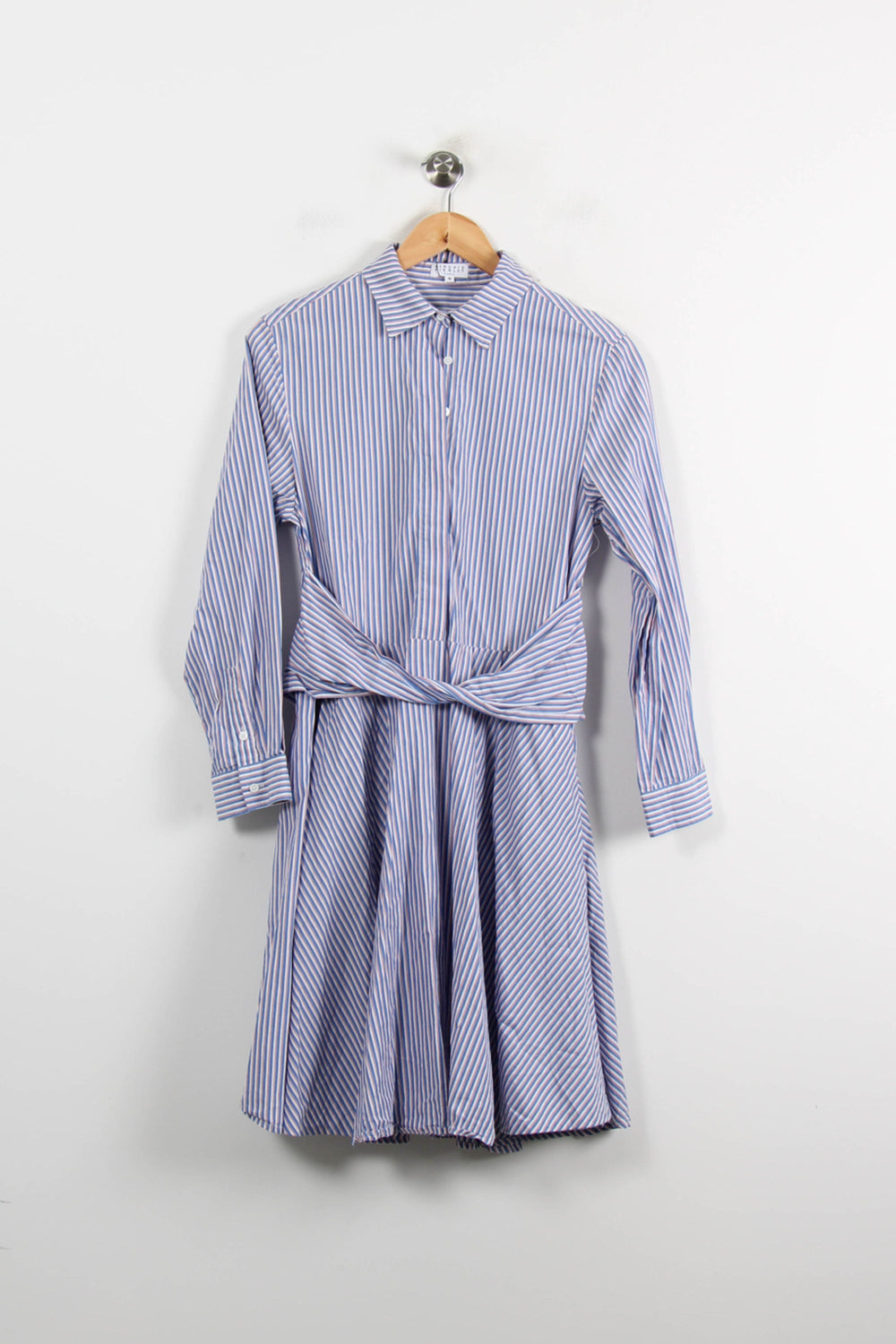 Robe Chemise Bleu et Blanc - Taille S/36 de la marque Claudie Pierlot | PARAD72451 - Vendu par Paradigme - Image 2