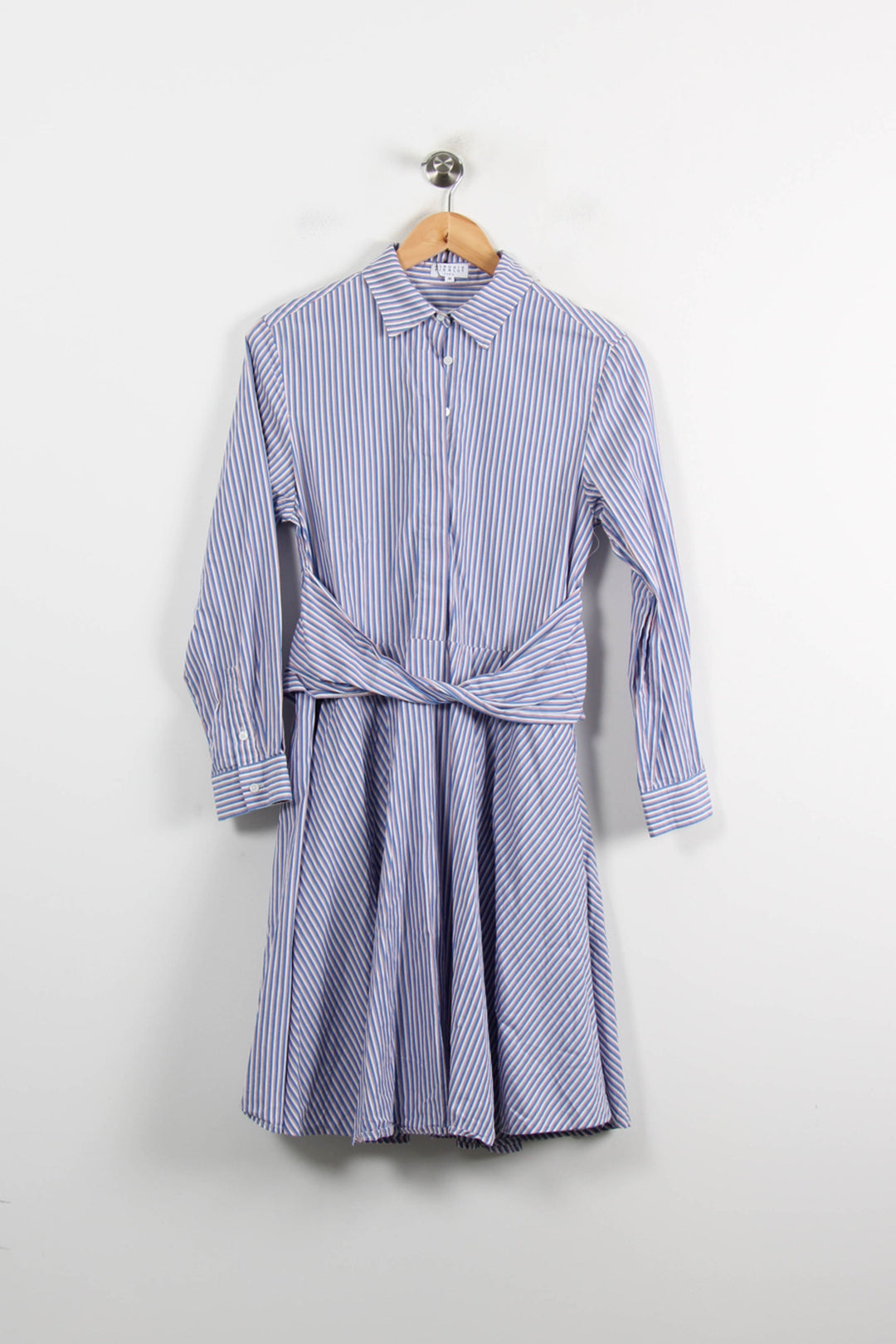 Robe Chemise Bleu et Blanc - Taille S/36 de la marque Claudie Pierlot | PARAD72451 - Vendu par Paradigme - Image 2