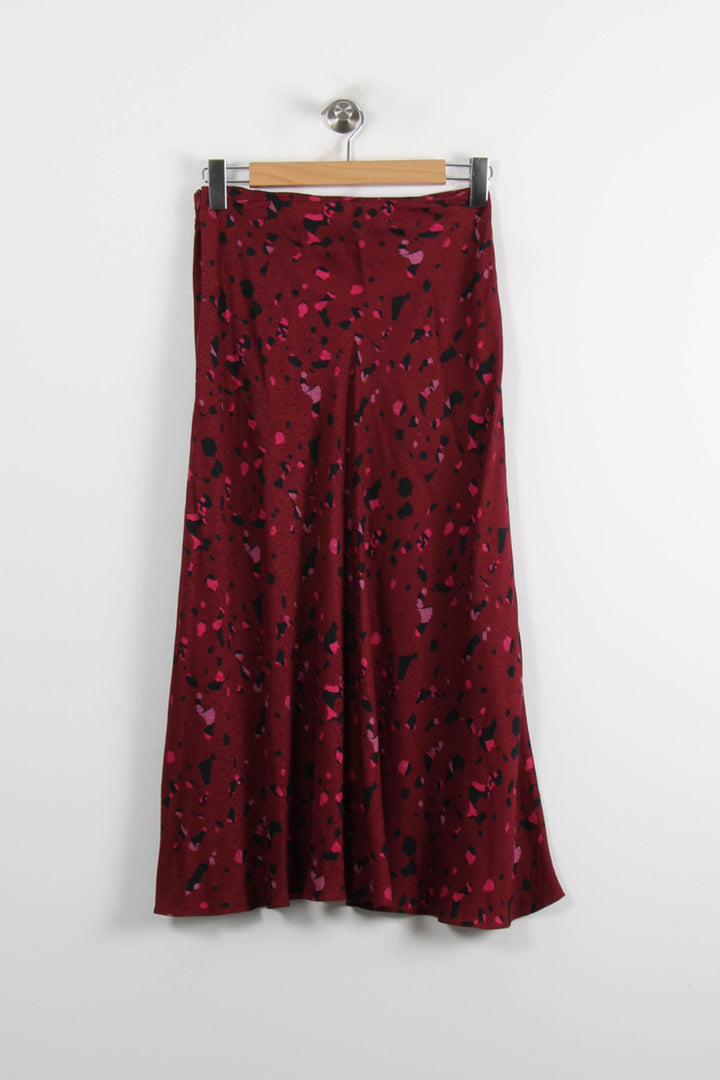 Jupe Midi Bordeaux et Noir - Taille S/36 de la marque ba&sh | PARAD72453 - Vendu par Paradigme - Image 4