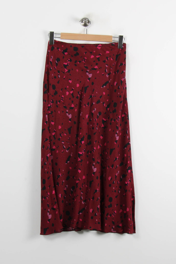 Jupe Midi Bordeaux et Noir - Taille S/36 de la marque ba&sh | PARAD72453 - Vendu par Paradigme - Image 2