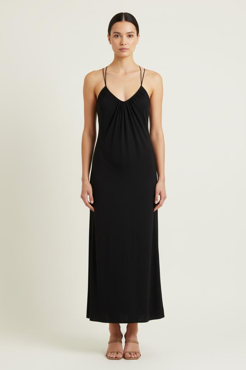 Robe Longue Noire - Taille M/38 de la marque ba&sh | PARAD72456 - Vendu par Paradigme - Image 1