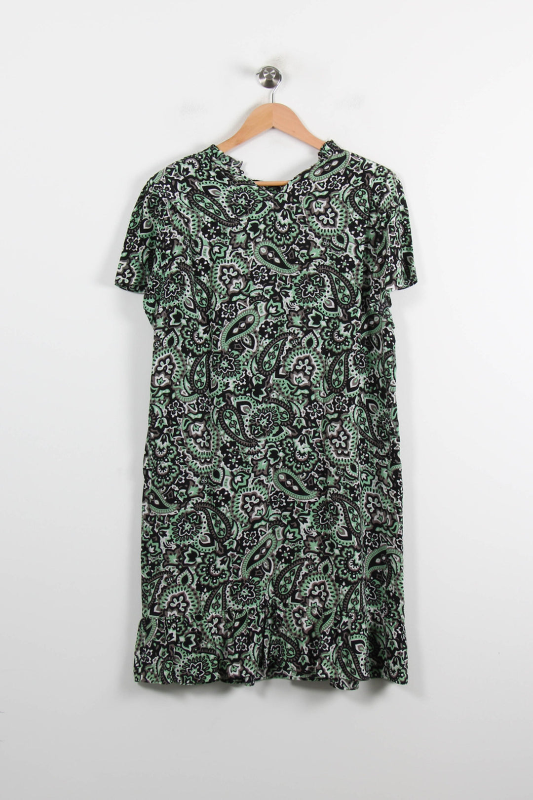 Robe Imprimée Verte et Noire - Taille L/40 de la marque IKKS | PARAD72458 - Vendu par Paradigme - Image 4