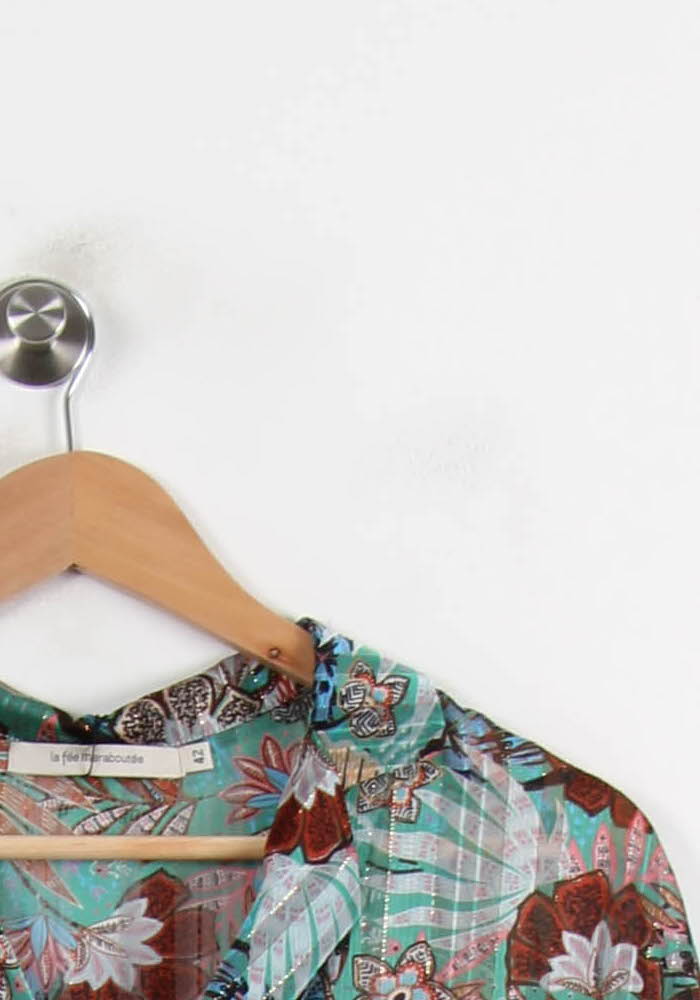 Chemisier Multicolore - Taille XL/42 de la marque La Fée Maraboutée | PARAD72466 - Vendu par Paradigme - Image 3