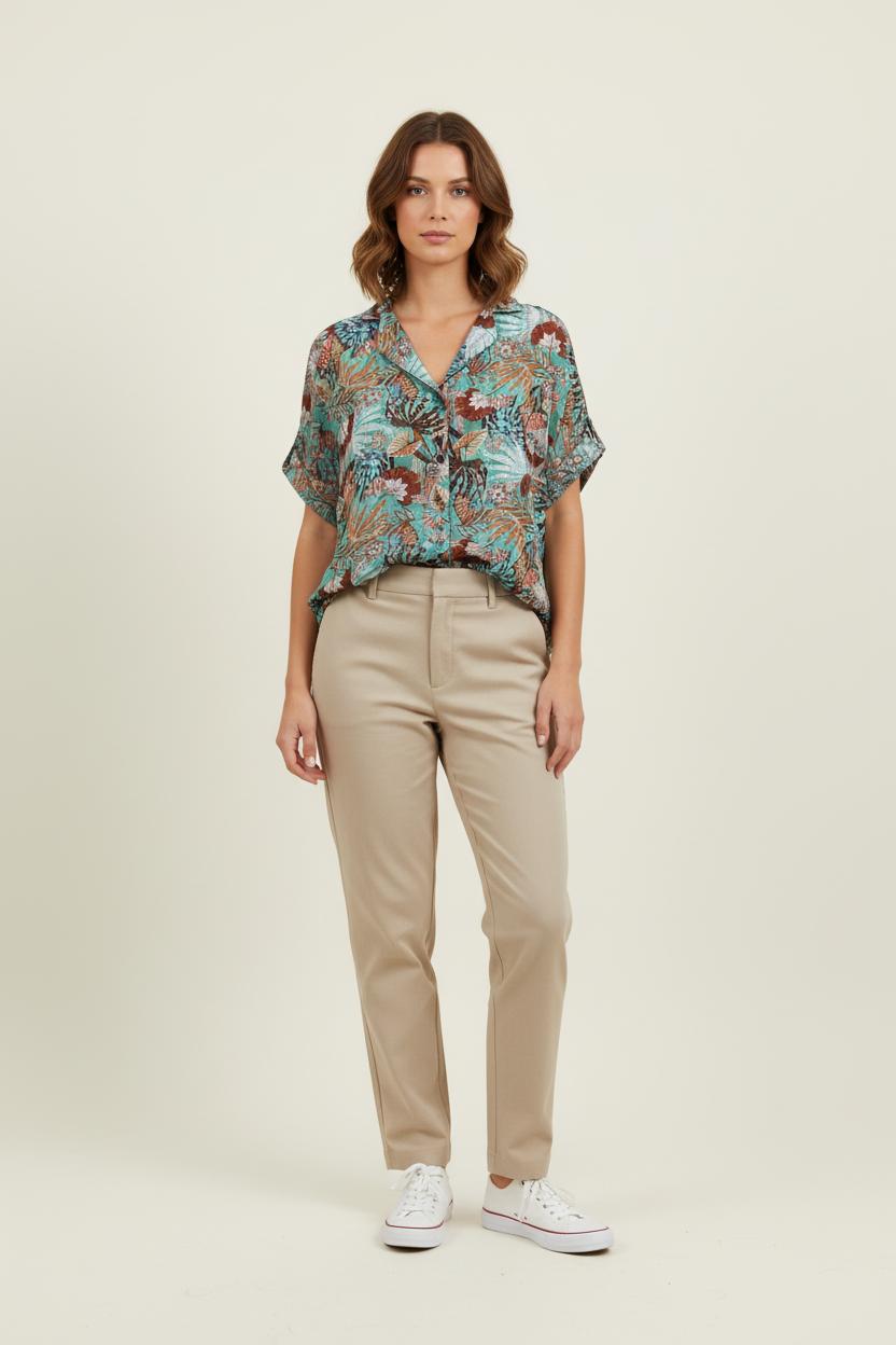 Chemisier Multicolore - Taille XL/42 de la marque La Fée Maraboutée | PARAD72466 - Vendu par Paradigme - Image 1