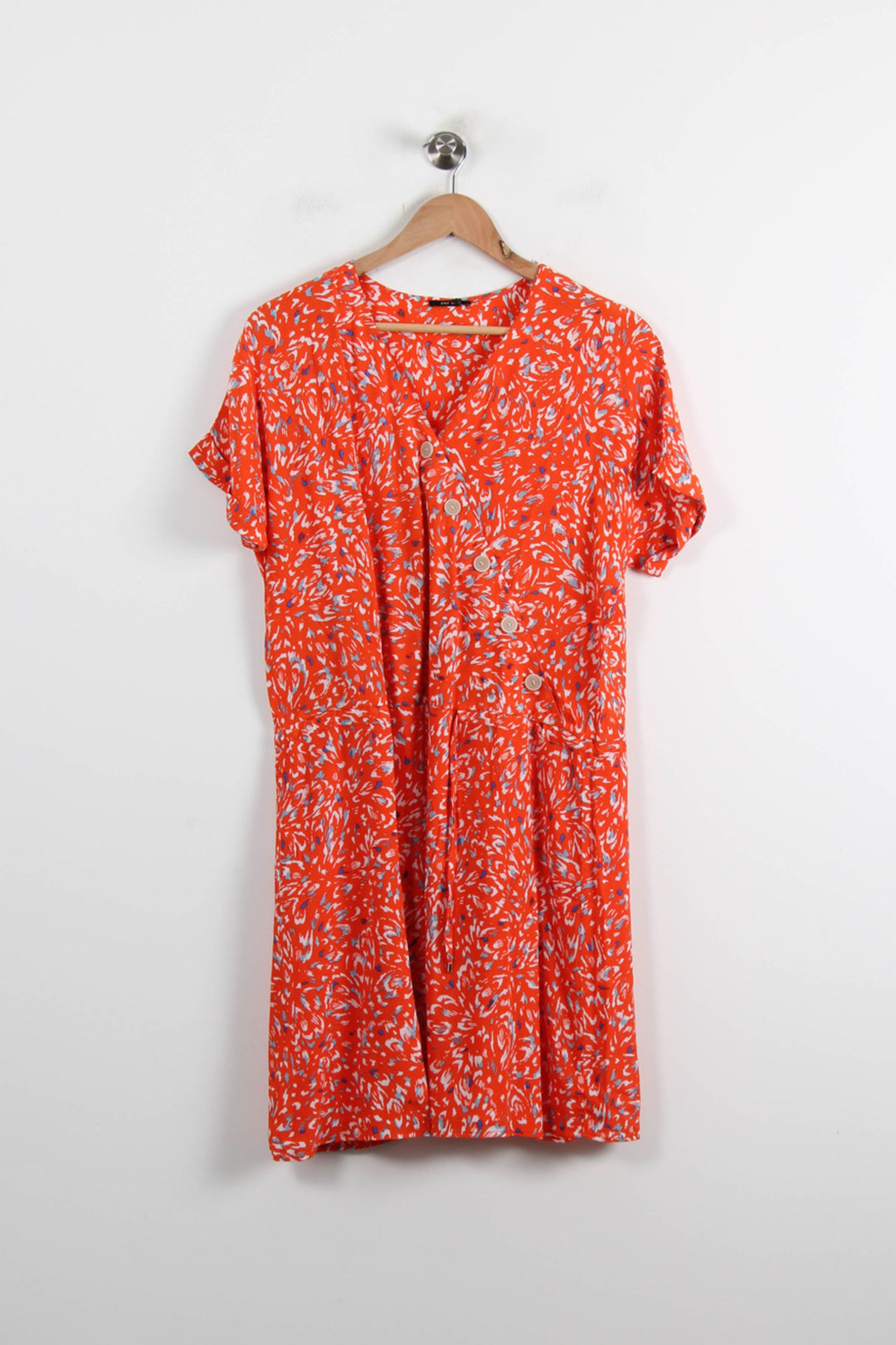 Robe Courte Orange et Blanche - Taille L/40 de la marque One Step | PARAD72469 - Vendu par Paradigme - Image 2
