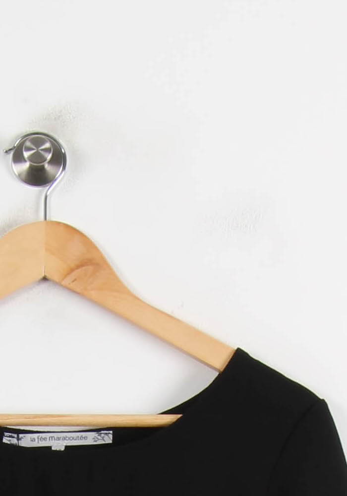 Blouse Noire - Taille XL/42 de la marque La Fée Maraboutée | PARAD72472 - Vendu par Paradigme - Image 3