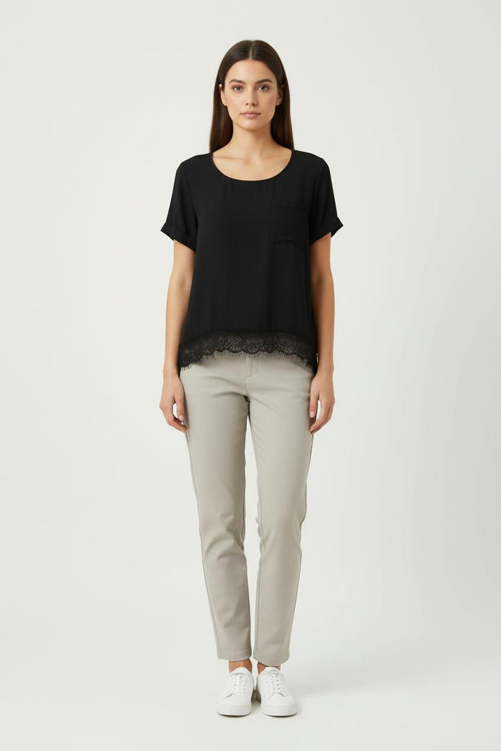 Blouse Noire - Taille XL/42 de la marque La Fée Maraboutée | PARAD72472 - Vendu par Paradigme - Image 1