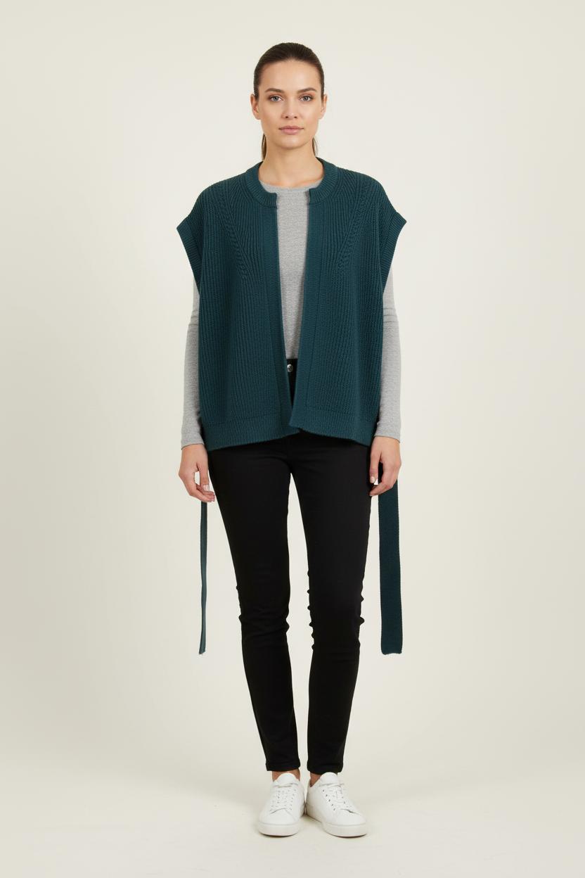 Gilet Vert - Taille M/38 de la marque La Fée Maraboutée | PARAD72475 - Vendu par Paradigme - Image 1
