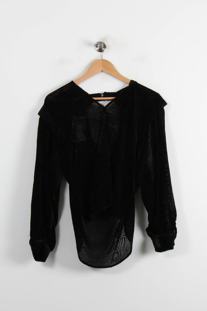 Blouse Noire - Taille S/36 de la marque IKKS | PARAD72480 - Vendu par Paradigme - Image 2