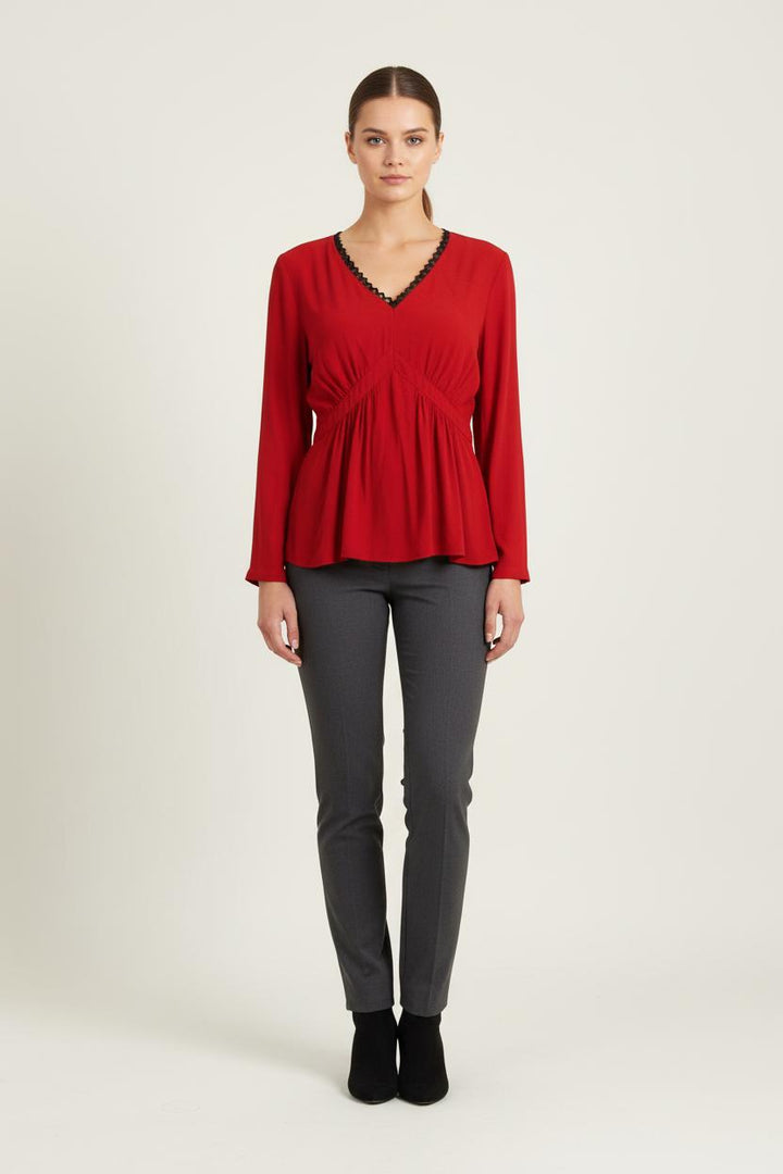 Blouse Rouge - Taille S/36 de la marque IKKS | PARAD72483 - Vendu par Paradigme - Image 1