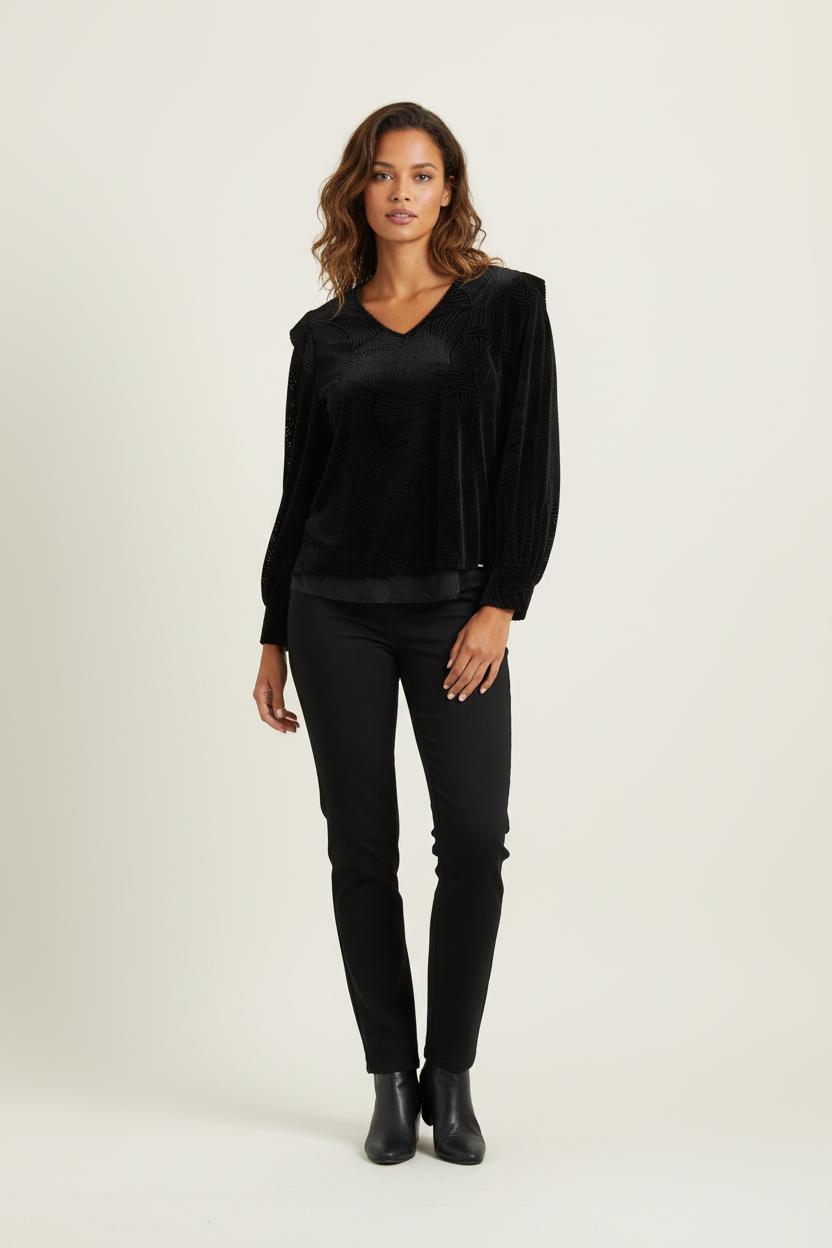 Blouse Noire - Taille M/38 de la marque IKKS | PARAD72486 - Vendu par Paradigme - Image 1