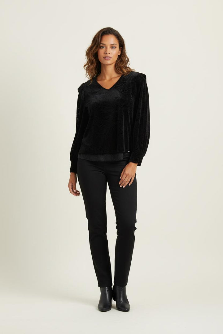 Blouse Noire - Taille M/38 de la marque IKKS | PARAD72486 - Vendu par Paradigme - Image 1