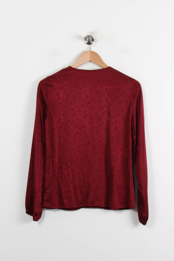 Blouse Bordeaux - Taille M/38 de la marque I.Code | PARAD72488 - Vendu par Paradigme - Image 4