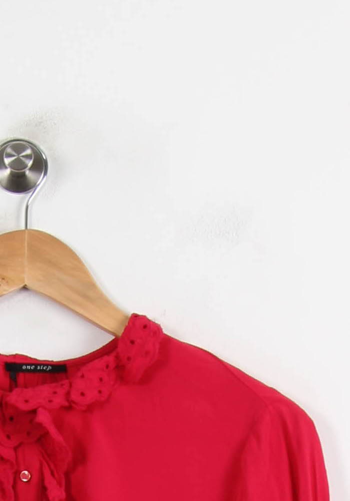 Blouse Rouge - Taille S/36 de la marque One Step | PARAD72491 - Vendu par Paradigme - Image 3