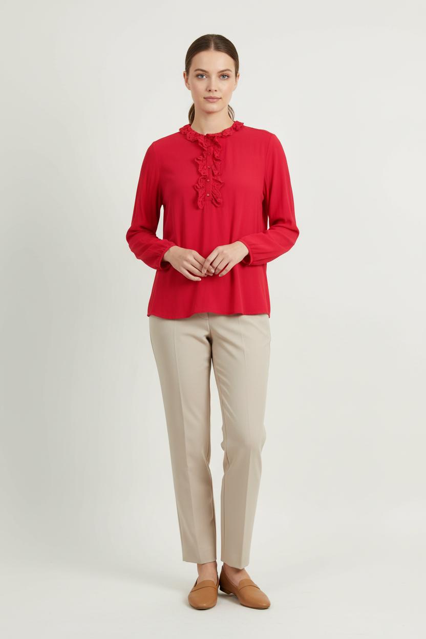 Blouse Rouge - Taille S/36 de la marque One Step | PARAD72491 - Vendu par Paradigme - Image 1