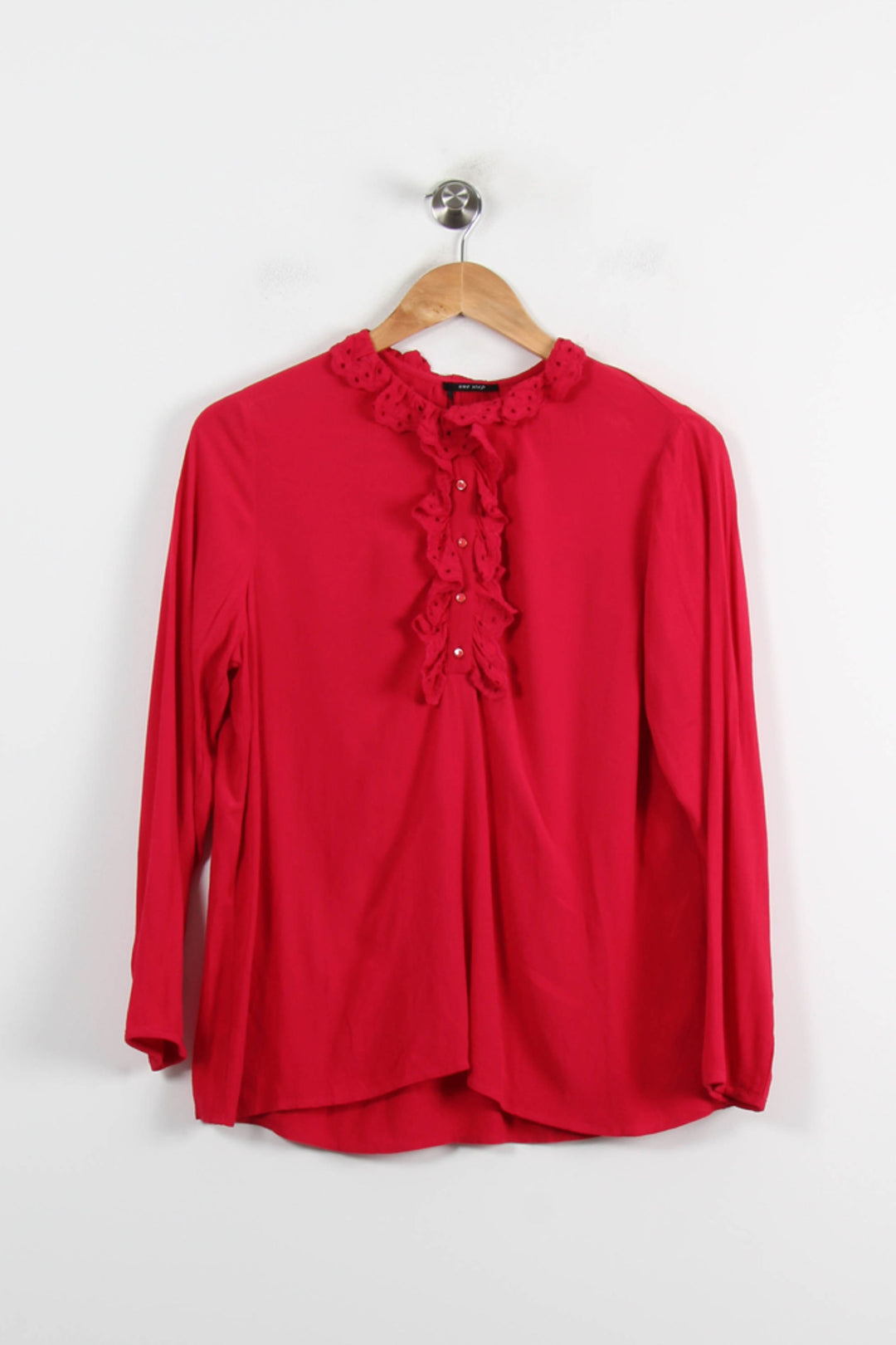 Blouse Rouge - Taille S/36 de la marque One Step | PARAD72491 - Vendu par Paradigme - Image 2