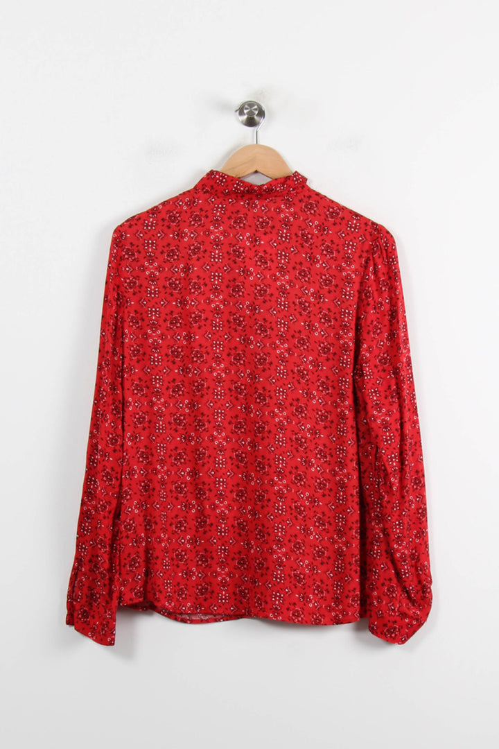 Blouse Rouge et Noire - Taille L/40 de la marque IKKS | PARAD72493 - Vendu par Paradigme - Image 4