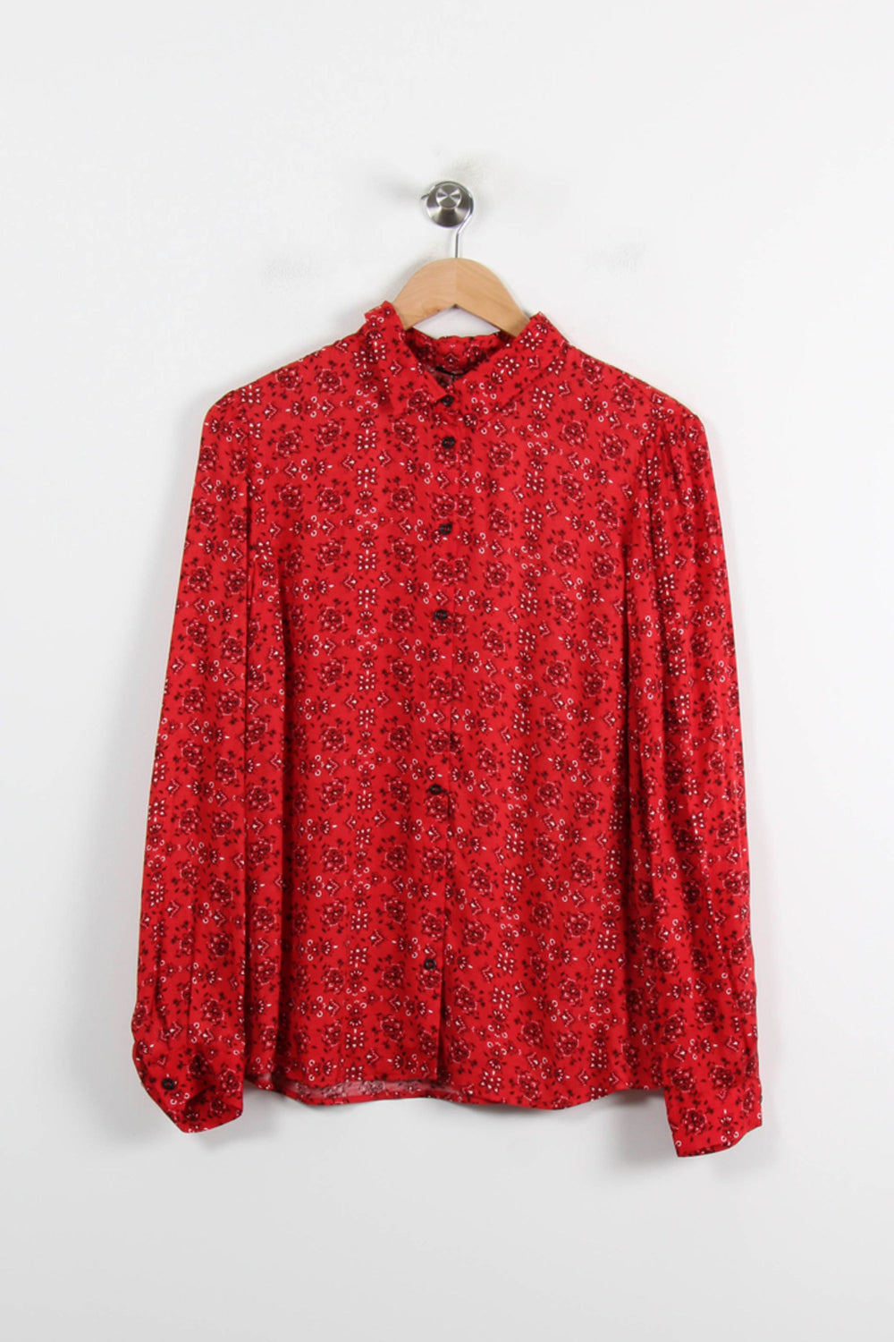 Blouse Rouge et Noire - Taille L/40 de la marque IKKS | PARAD72493 - Vendu par Paradigme - Image 2