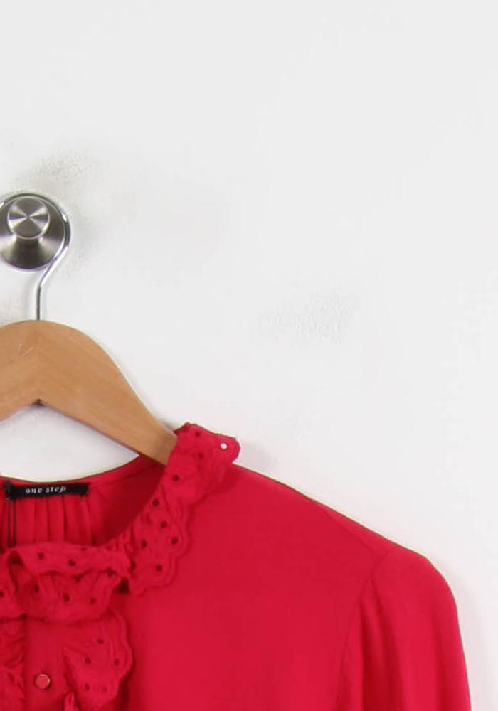 Blouse Rouge - Taille S/36 de la marque One Step | PARAD72495 - Vendu par Paradigme - Image 3
