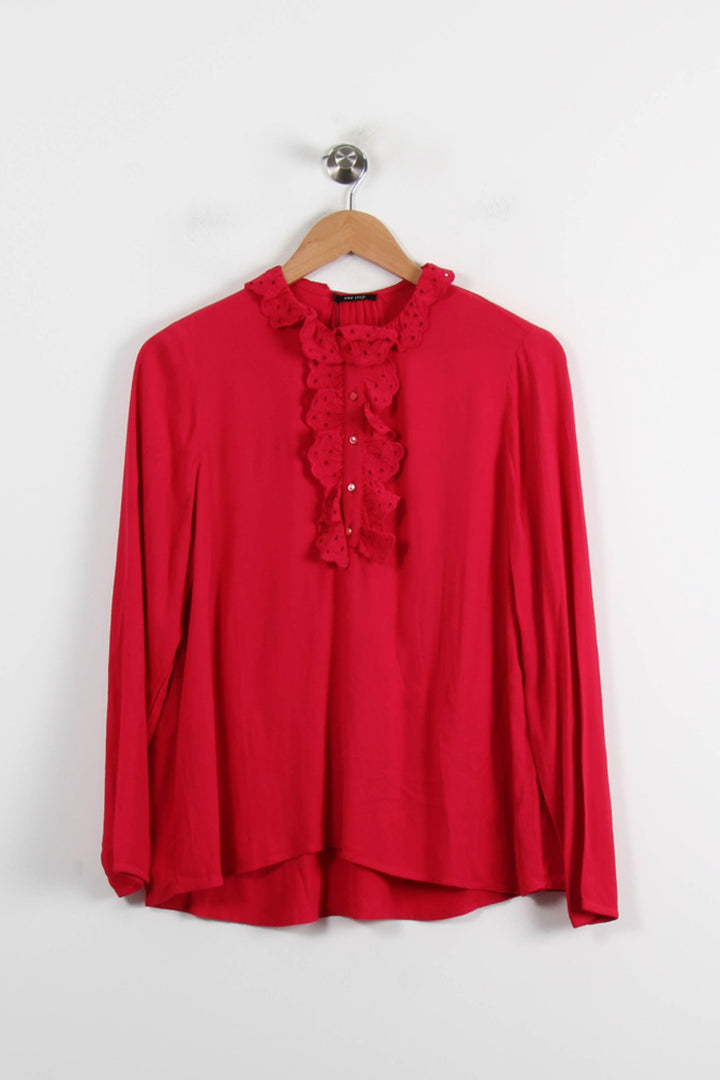 Blouse Rouge - Taille S/36 de la marque One Step | PARAD72495 - Vendu par Paradigme - Image 2