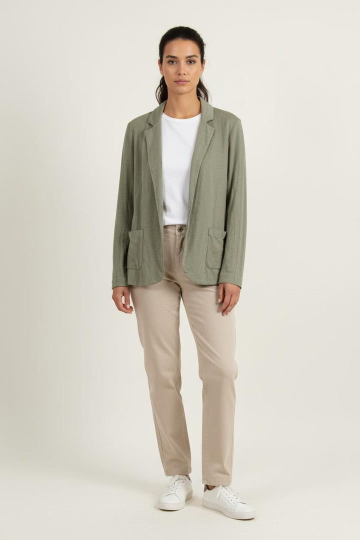 Blazer Vert - Taille M/38 de la marque Majestic Filatures | PARAD72499 - Vendu par Paradigme - Image 1
